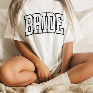 White 'Bride' Graphic T-Shirt
